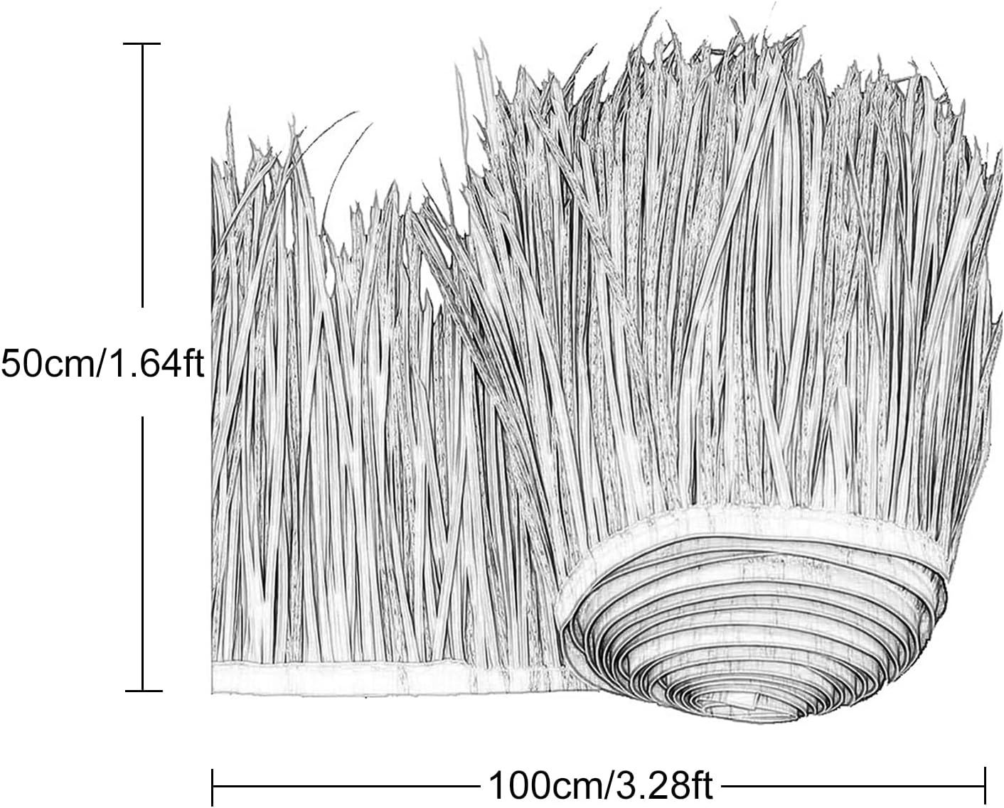 Syntetyczne panele dachowe z trawy palmowej 10 m, kolor słomy