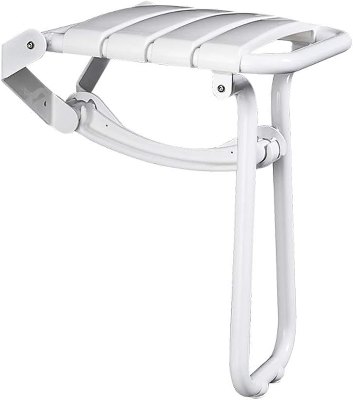 Składane siedzisko prysznicowe ścienne SJMDZZ, 200 kg, białe