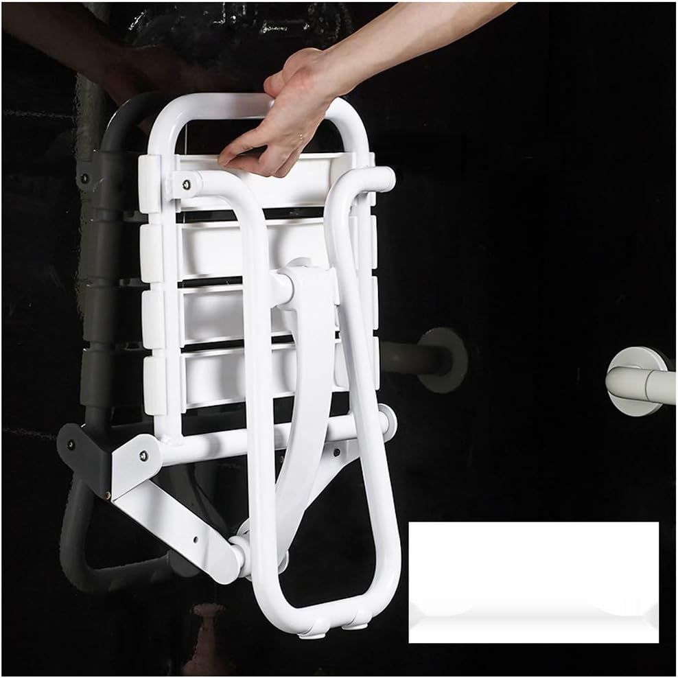 Składane siedzisko prysznicowe ścienne SJMDZZ, 200 kg, białe