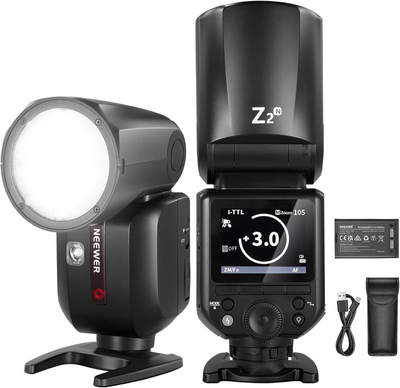 NEEWER Z2-N Flash Speedlite TTL z okrągłą głowicą do Nikon