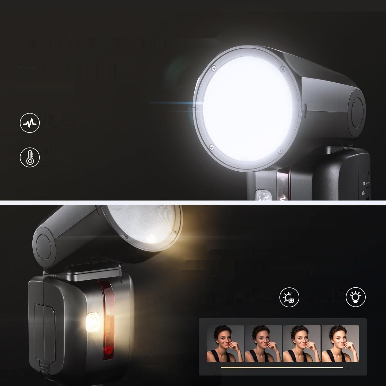 NEEWER Z2-N Flash Speedlite TTL z okrągłą głowicą do Nikon