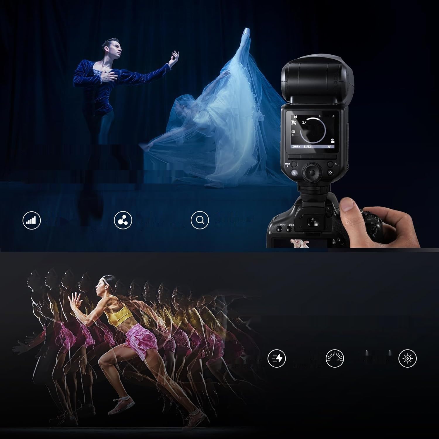 NEEWER Z2-N Flash Speedlite TTL z okrągłą głowicą do Nikon