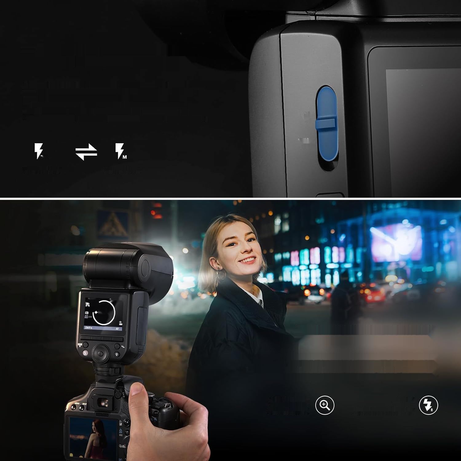 NEEWER Z2-N Flash Speedlite TTL z okrągłą głowicą do Nikon