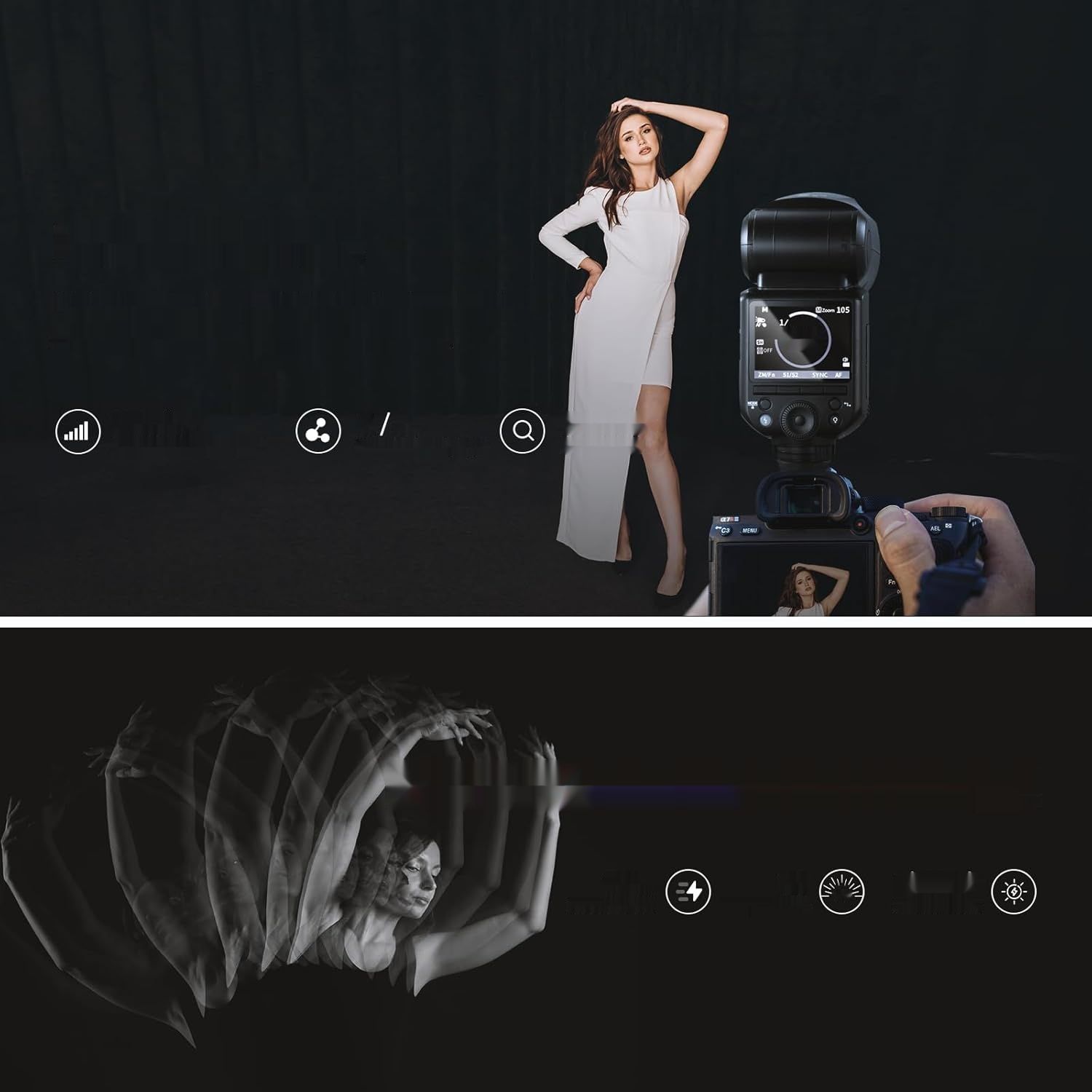 NEEWER Z2-S – lampa błyskowa TTL z okrągłą głowicą do aparatów Sony