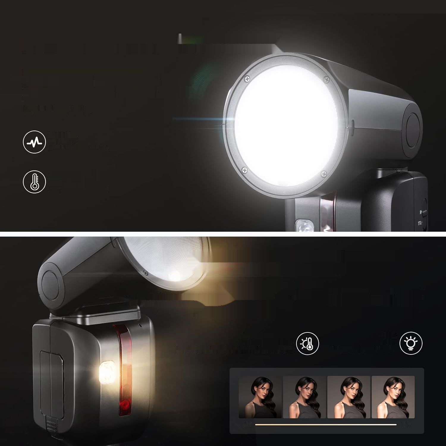 NEEWER Z2-S – lampa błyskowa TTL z okrągłą głowicą do aparatów Sony