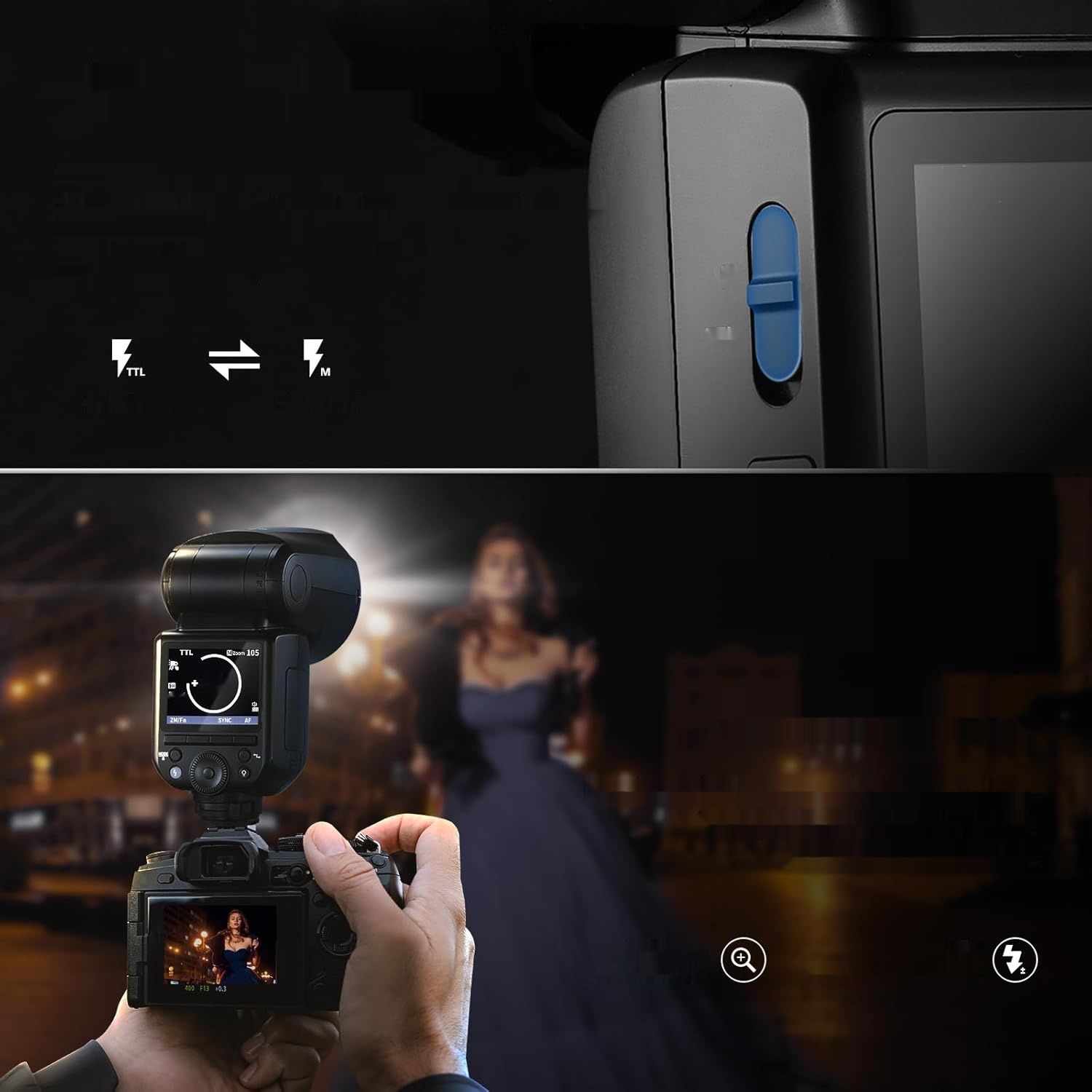 NEEWER Z2-S – lampa błyskowa TTL z okrągłą głowicą do aparatów Sony