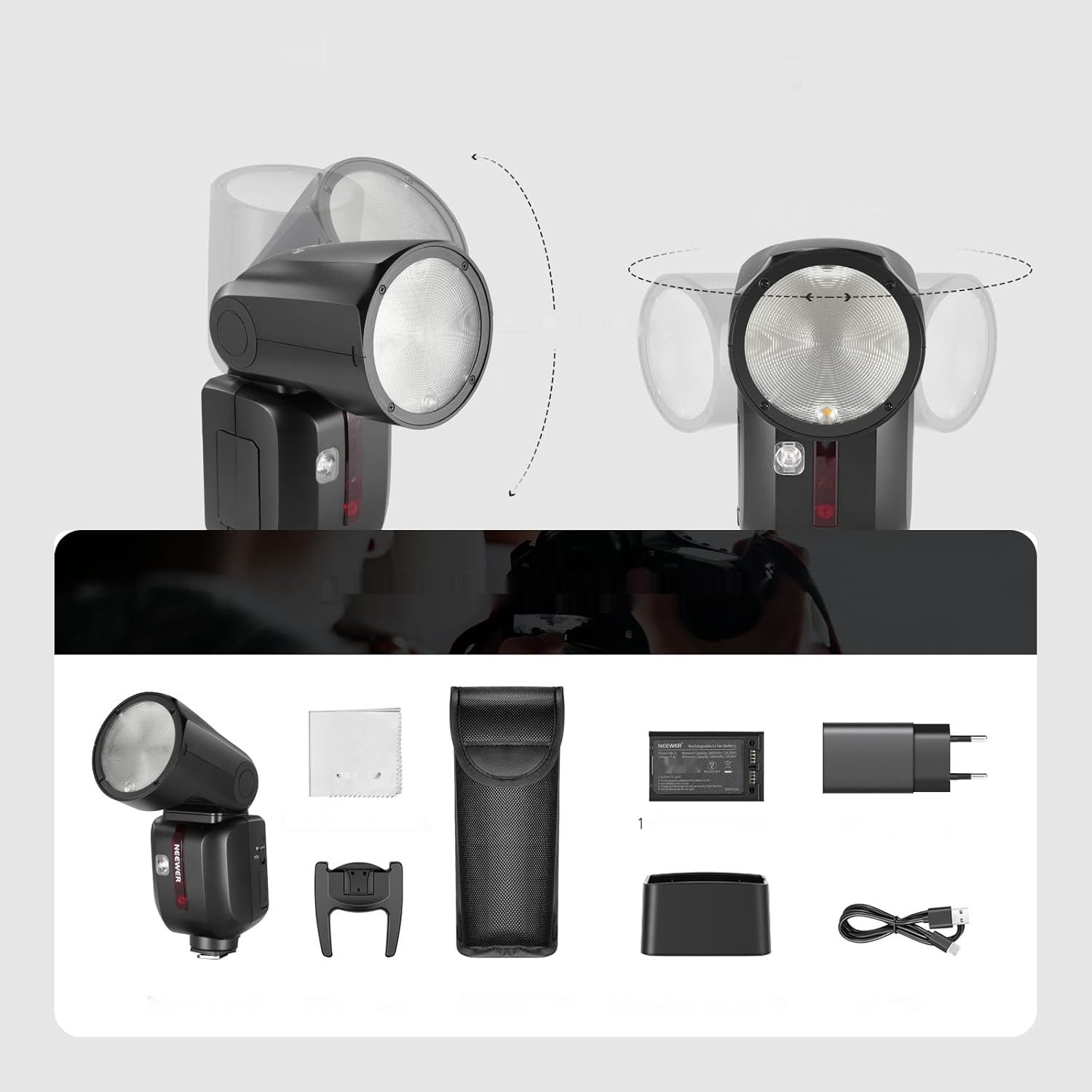 NEEWER Z2-S – lampa błyskowa TTL z okrągłą głowicą do aparatów Sony