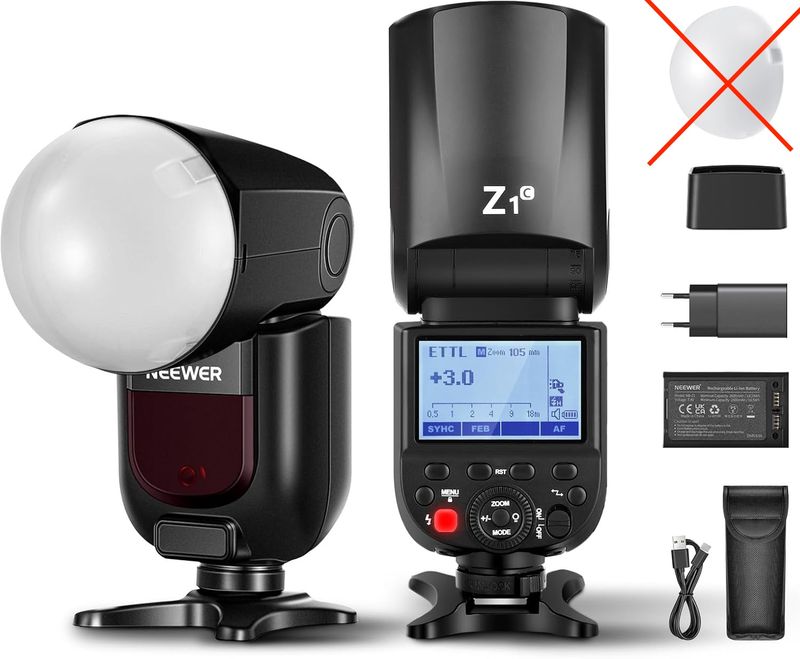 NEEWER Z1-C TTL Flash Speedlite z okrągłą głowicą do Canon