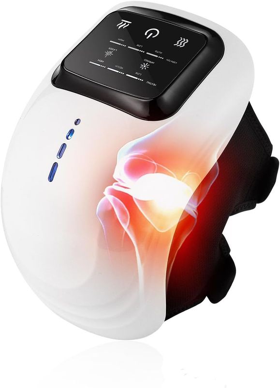 Bezprzewodowy podgrzewany masażer do kolan IeBilif z ekranem LED