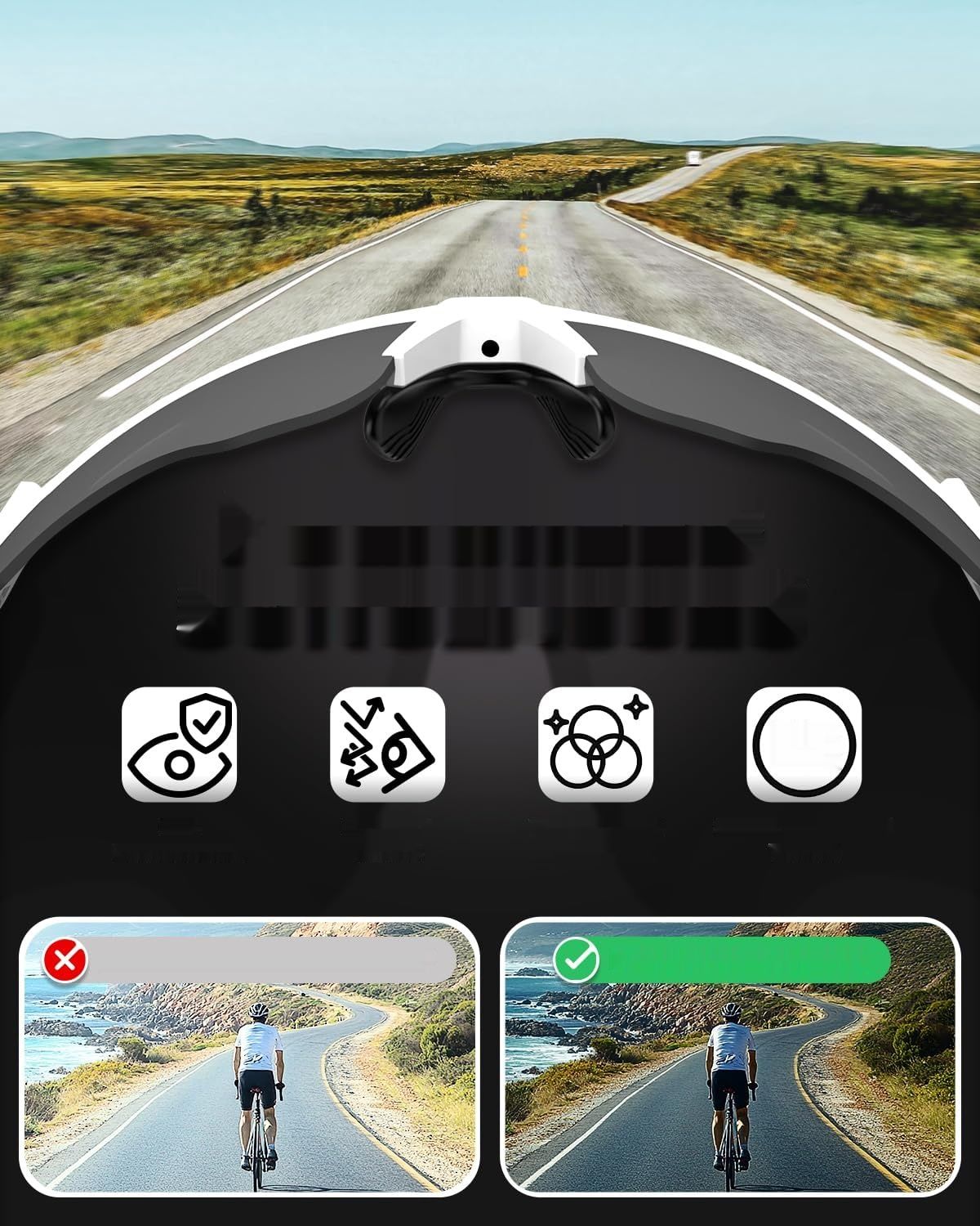 изменить цвет на желтый!!!   Okulary rowerowe Victgoal z polaryzowanymi szkłami, ochrona UV400, ant