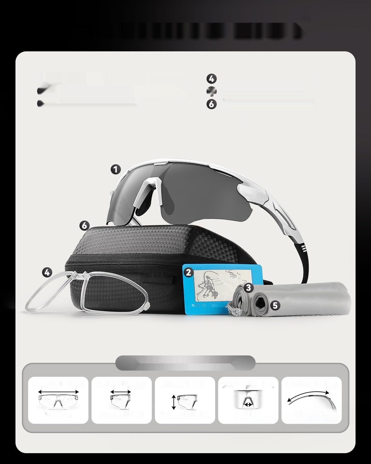 изменить цвет на желтый!!!   Okulary rowerowe Victgoal z polaryzowanymi szkłami, ochrona UV400, ant