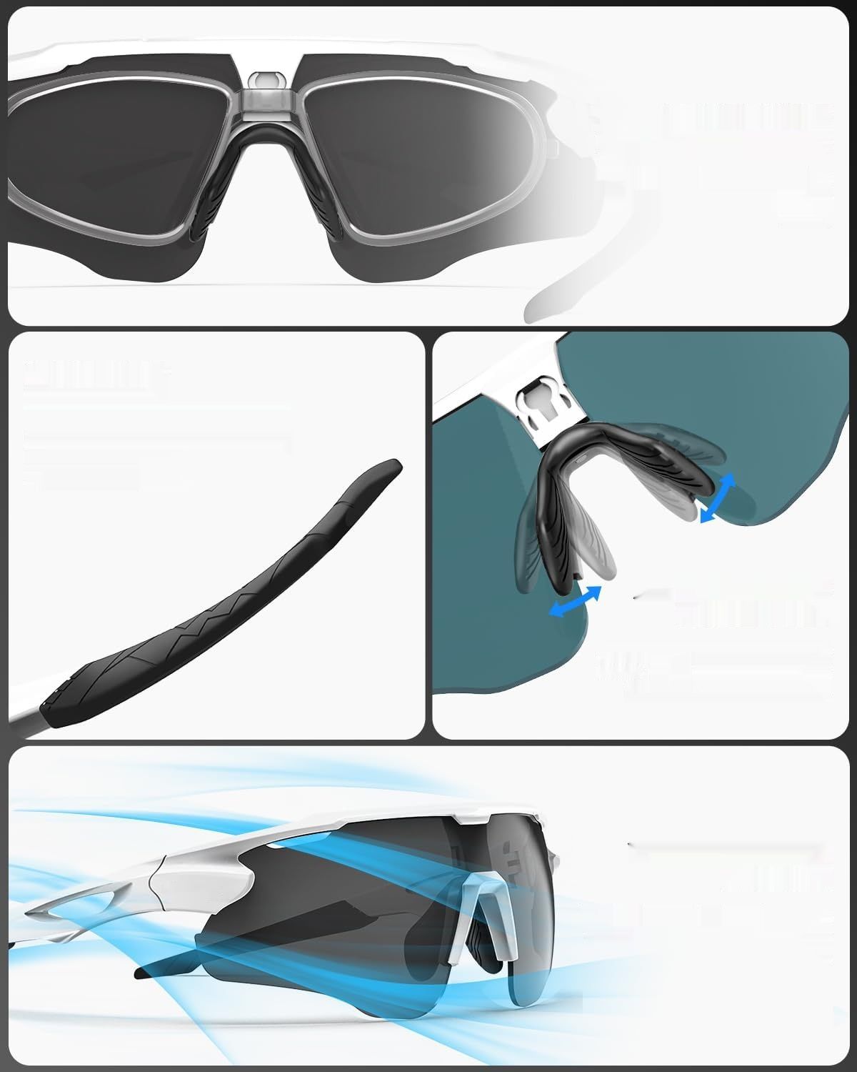 изменить цвет на желтый!!!   Okulary rowerowe Victgoal z polaryzowanymi szkłami, ochrona UV400, ant