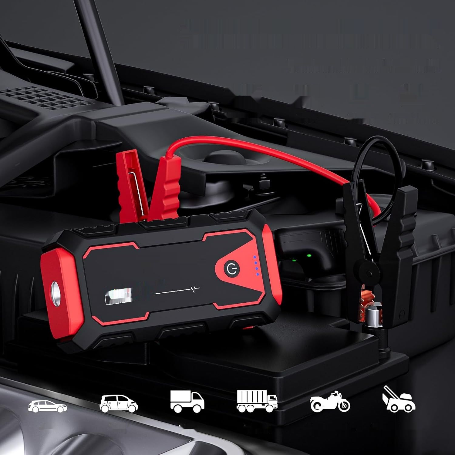 тут другой товар!!!!    Povasee Booster akumulatora samochodowego, 3000A rozrusznik akumulator