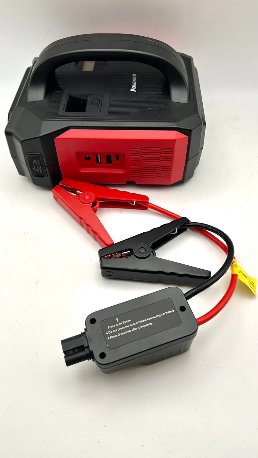 тут другой товар!!!!    Povasee Booster akumulatora samochodowego, 3000A rozrusznik akumulator