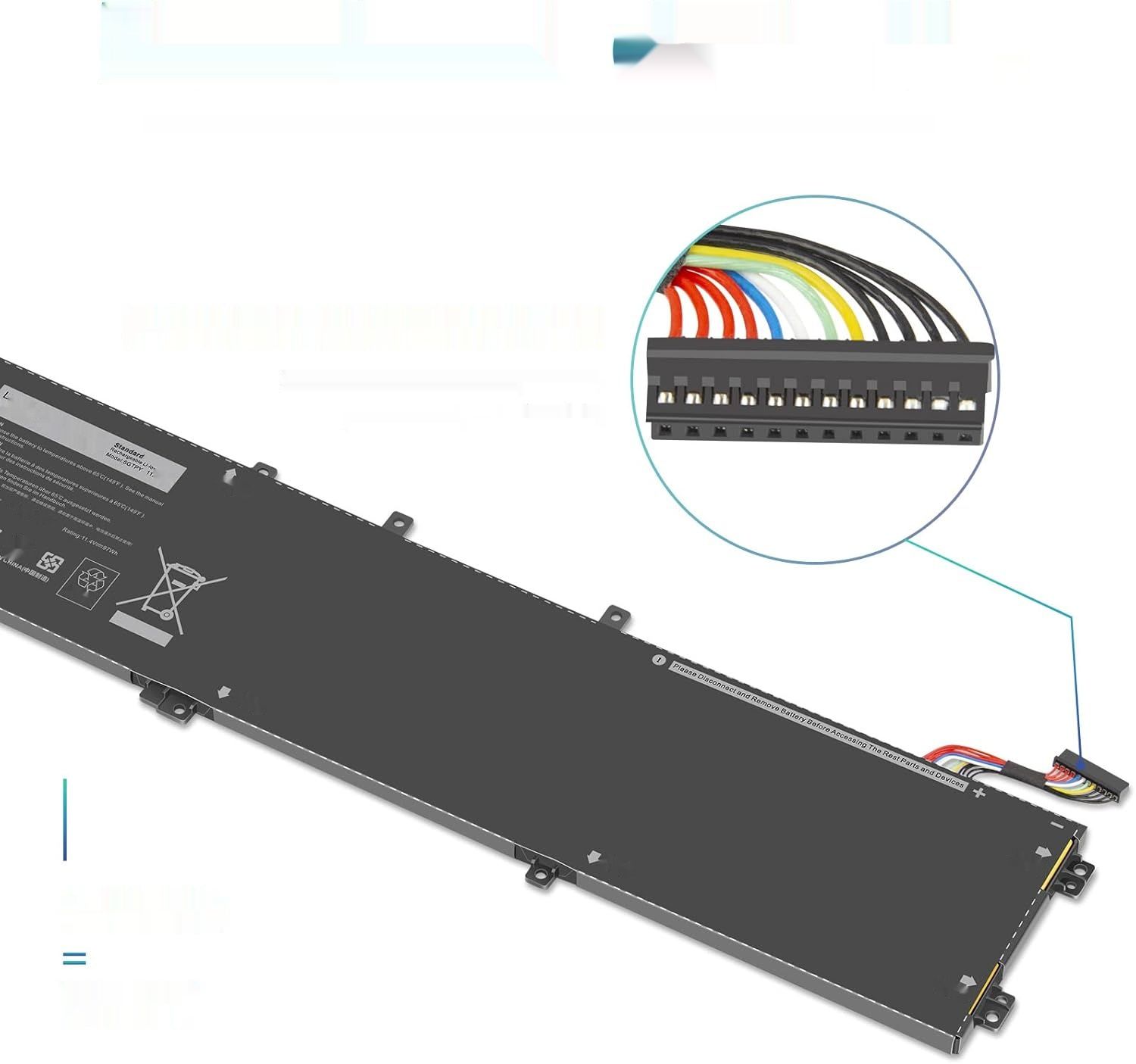 ASUNCELL 11,4V/97Wh 6GTPY Bateria do laptopa DELL XPS 15 9550 9560 957