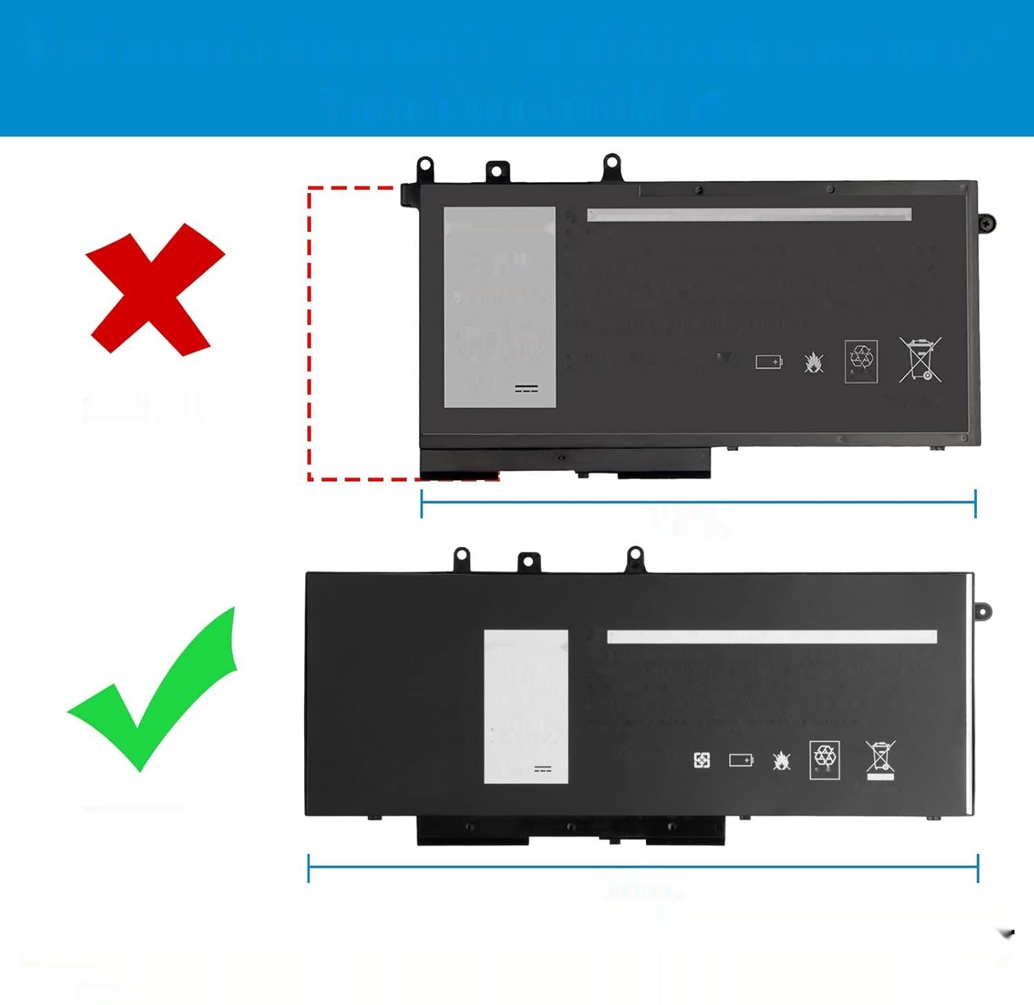 ASUNCELL 68Wh 8500mAh GJKNX Bateria do DELL Latitude 5480 5580 5280 28