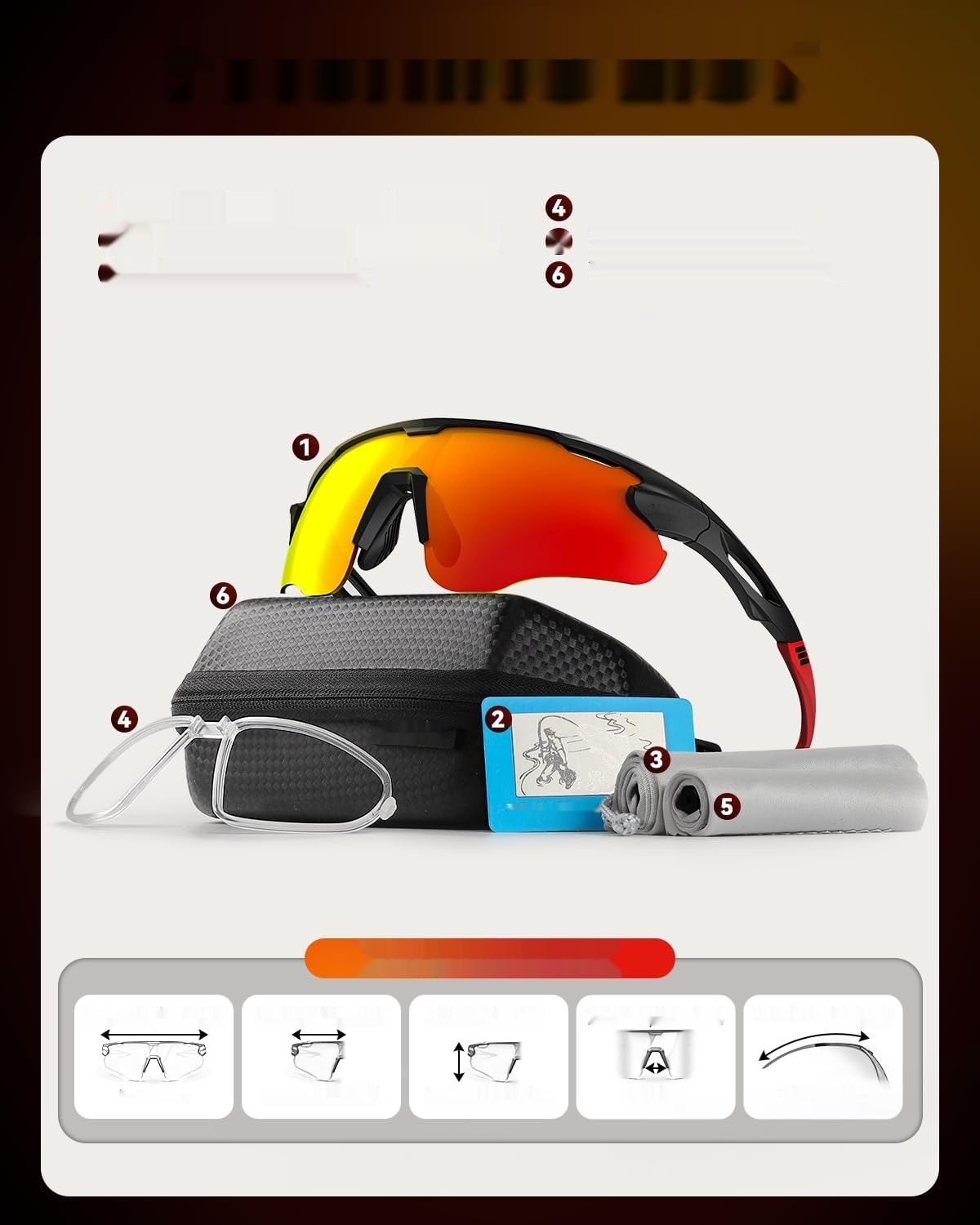 Victgoal okulary rowerowe z soczewkami polaryzowanymi, ochrona UV400,