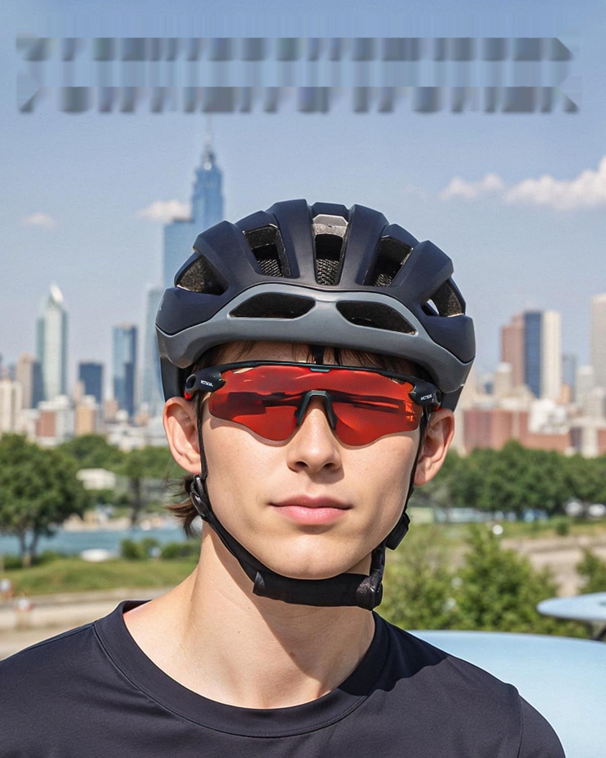 Victgoal okulary rowerowe z soczewkami polaryzowanymi, ochrona UV400,