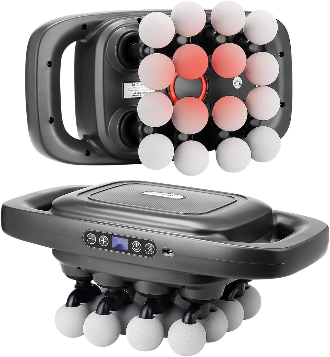 Pistolet do masażu z 16 głowicami, pistolet do masażu mięśni, masażer