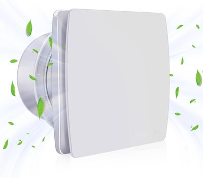 Wentylator łazienkowy 100 mm 108 m³/h, 12 W, cichy wyciąg, ściennywent