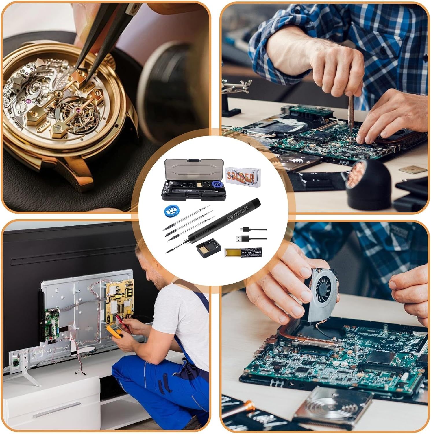 Zestaw do lutowania akumulatorowego: bezprzewodowy zestaw lutowniczy,ł