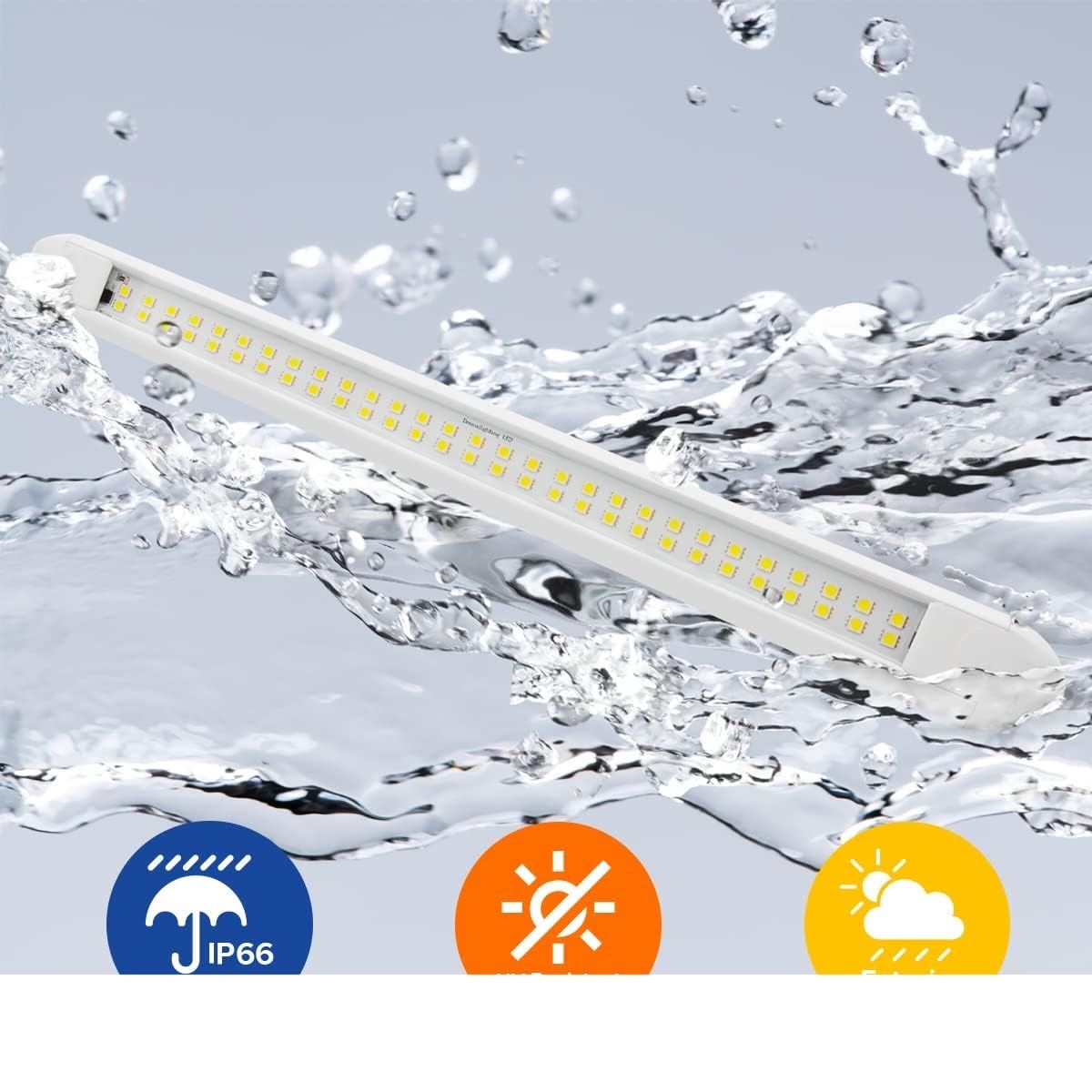 Dream Lighting Zewnętrzna Lampa LED 550 mm do markizy kampera i przyczepy, IP66, 7000K