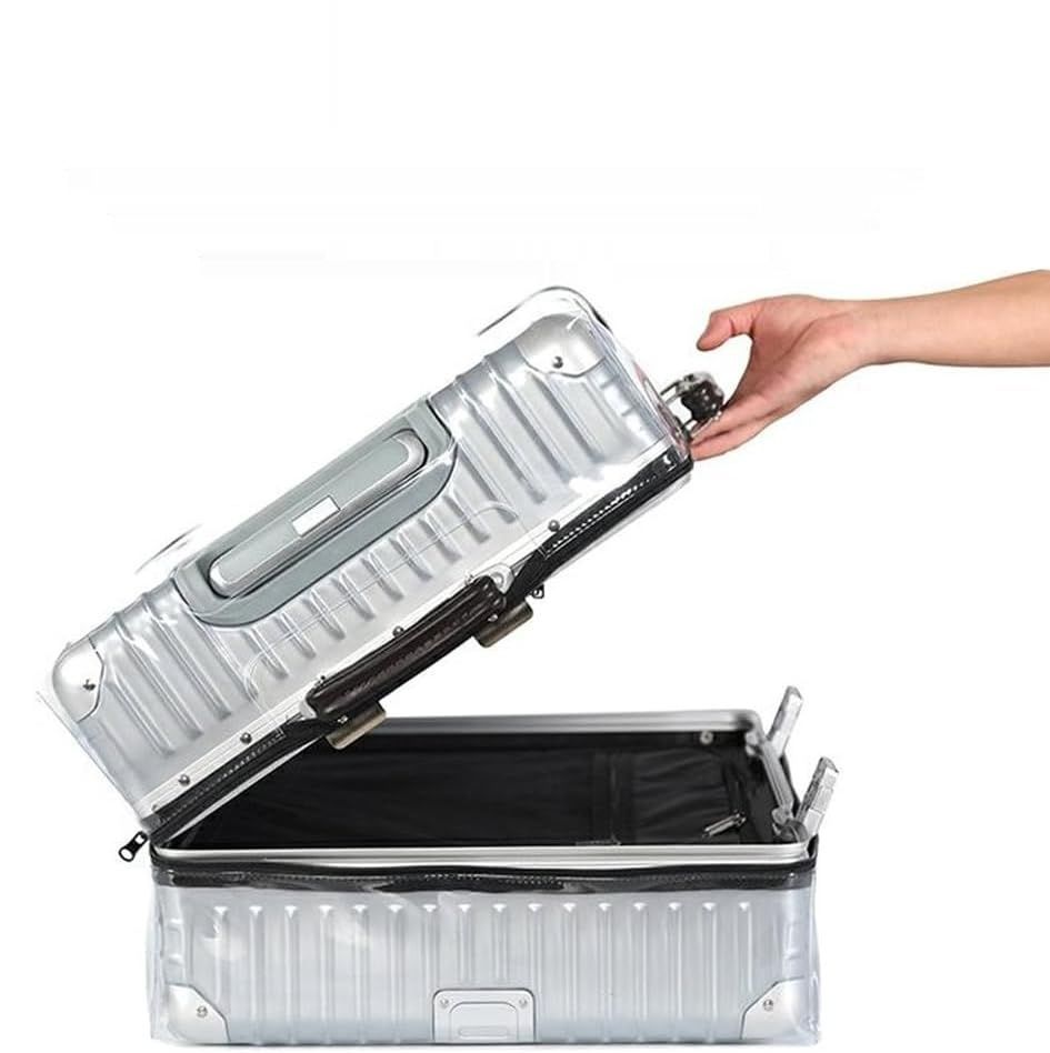 Veki Przezroczysta Osłona na Walizkę 20'' z Zamkiem Błyskawicznym (PVC, wodoodporna)