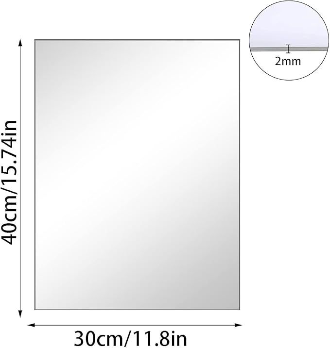 HD Lustro ścienne samoprzylepne 40 x 30 cm TSKDKIT