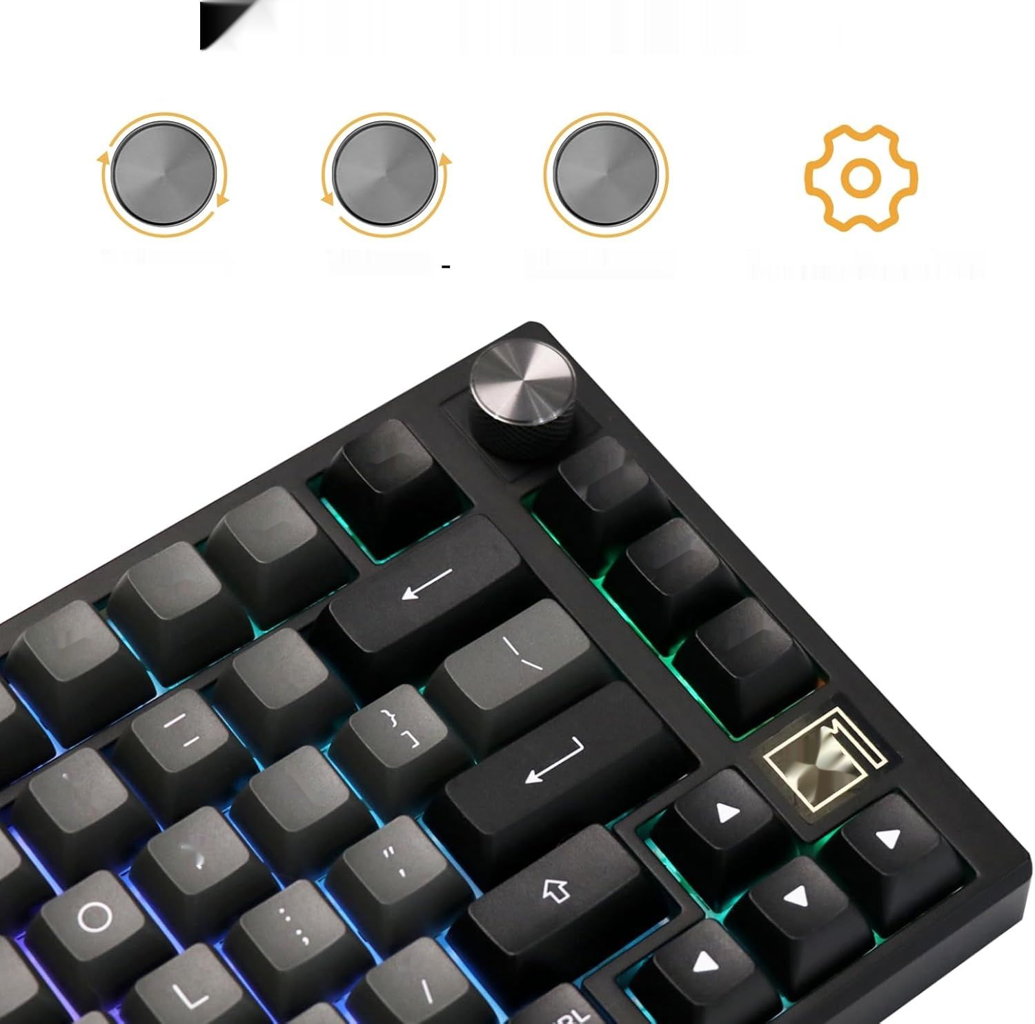 Klawiatura mechaniczna EPOMAKER TH80 SE Gasket 75%, gamingowa klawiatu