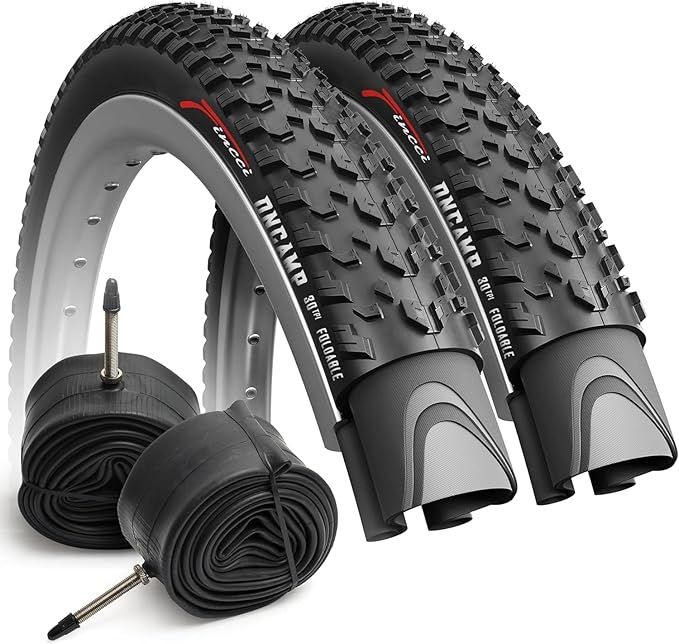 Fincci MTB Reifen 27,5 x 2.10 z dętkami Presta – zestaw 2 opon składanych
