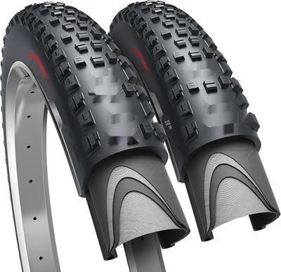 Opony rowerowe Fincci MTB 27,5 x 2,35 cala – para składanych opon MTBz