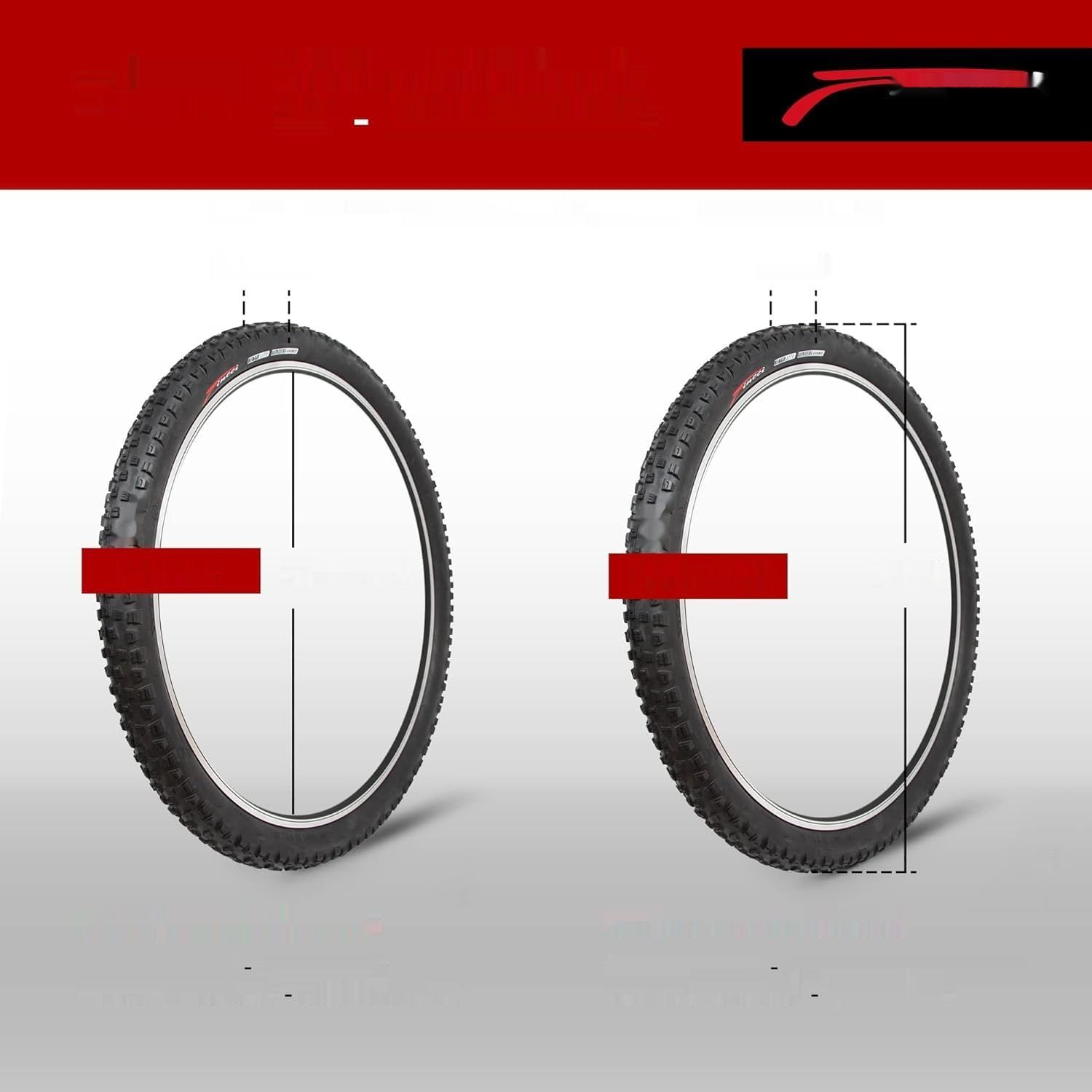 Opony rowerowe Fincci MTB 27,5 x 2,35 cala – para składanych opon MTBz