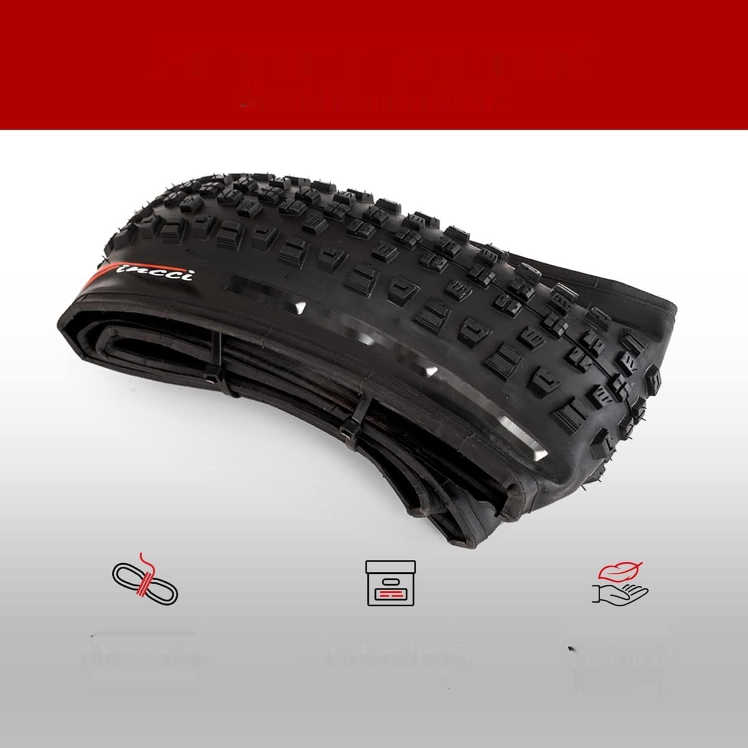 Opony rowerowe Fincci MTB 27,5 x 2,35 cala – para składanych opon MTBz