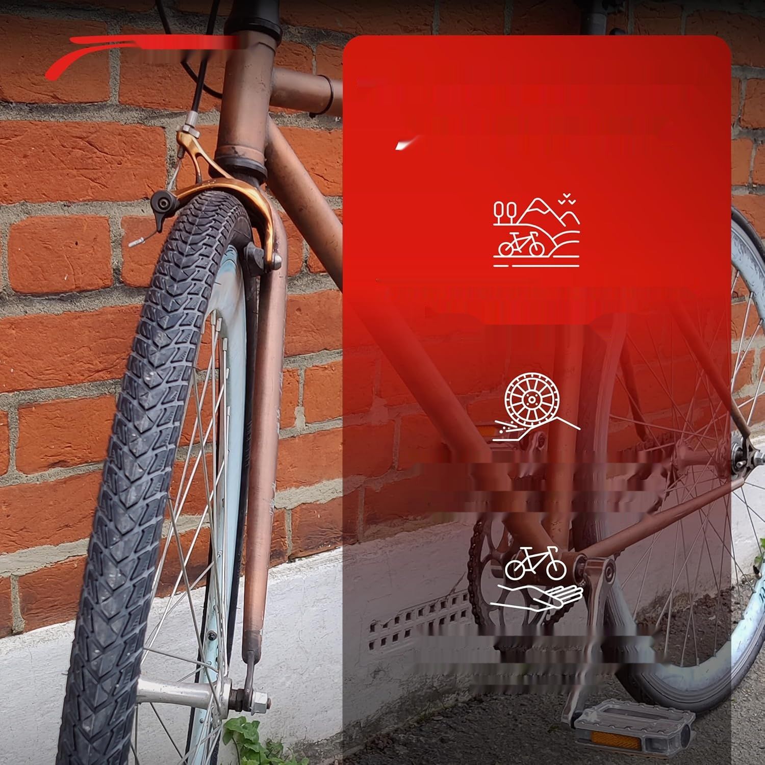 Fincci Opony Rowerowe 700x35c - Para Składanych Opon 28 x 1,35 cala z