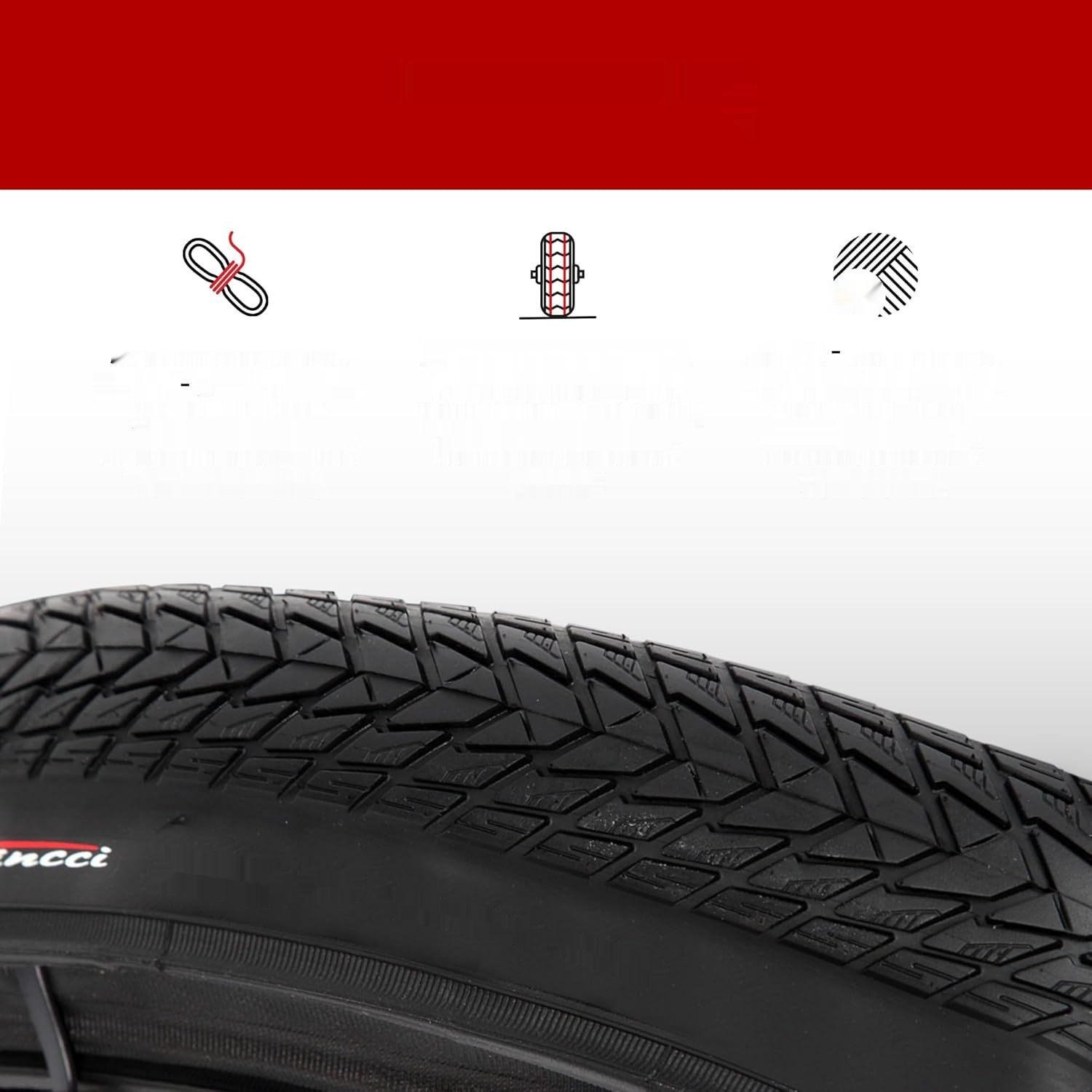 Fincci Opony Rowerowe 700x35c - Para Składanych Opon 28 x 1,35 cala z