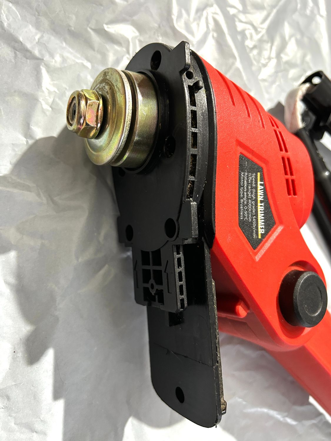 CONENTOOL bezszczotkowy podkaszarka akumulatorowa 1000W z 2x akumulatorem 4000mAh, 24V, 30 cm, czerwona