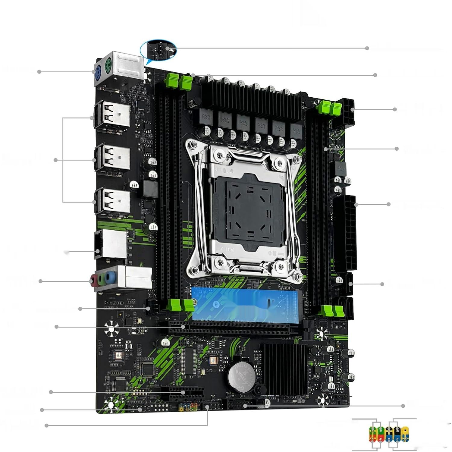 Płyta główna SHANGZHAOYUAN X99 Intel LGA 2011-3 dla procesorów Xeon E5