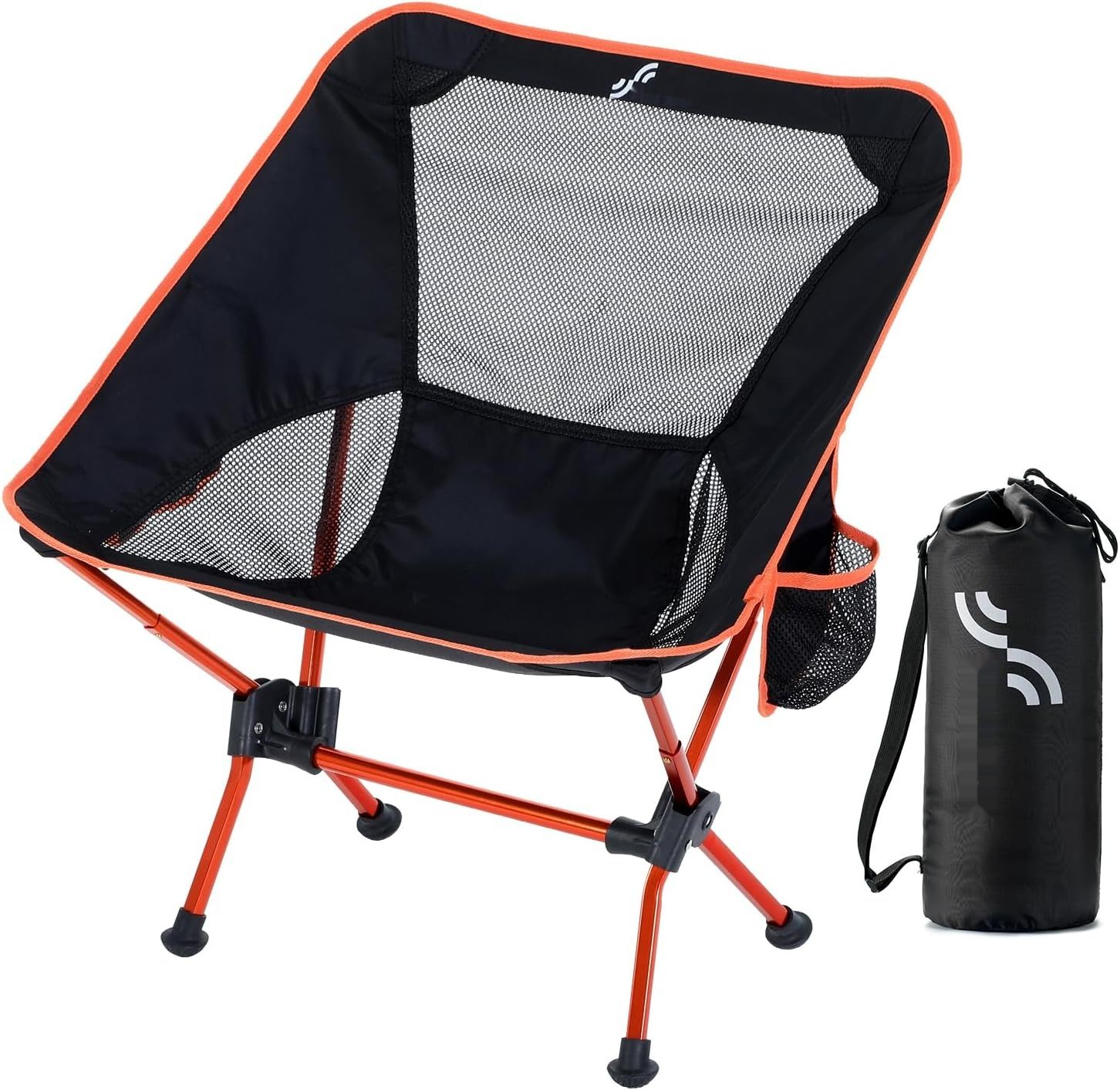 изменить цвет на черный.   Składane krzesło campingowe, krzesło turystyczne o małych wymiarach po