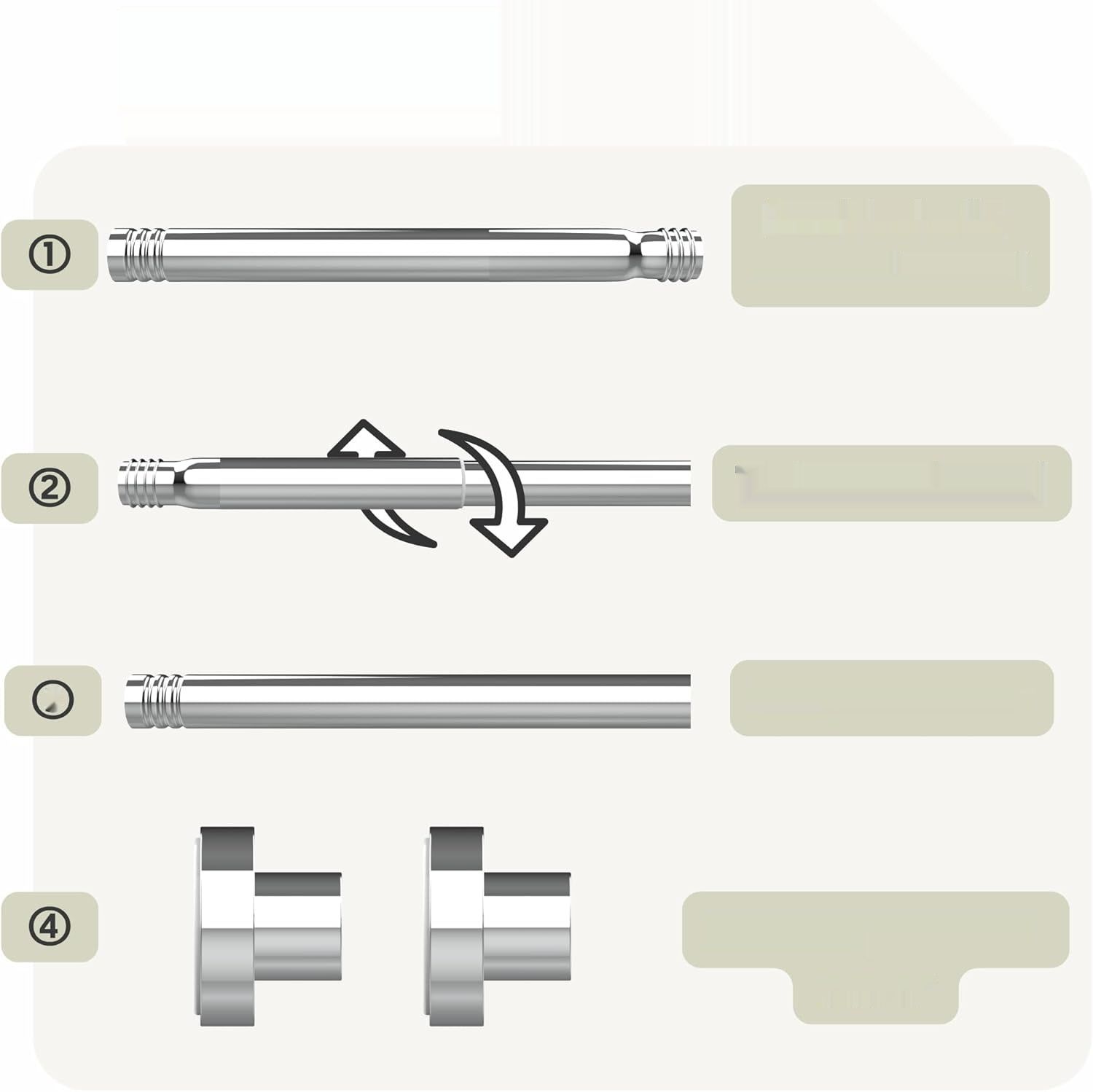 1 sztuka karnisz prysznicowy, drążek na ubrania ze stali nierdzewnej *