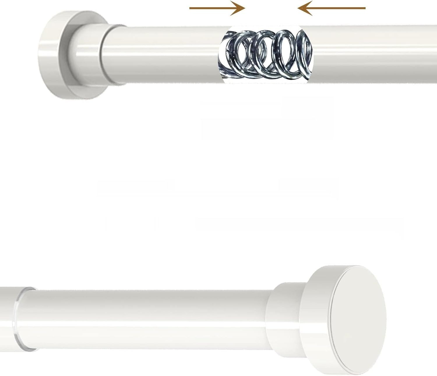 1 sztuka karnisz prysznicowy, drążek na ubrania ze stali nierdzewnej *