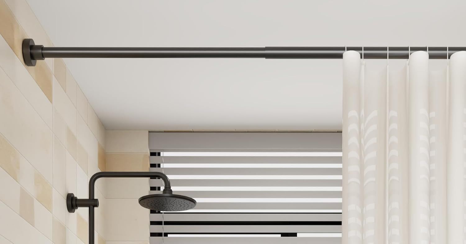 1 sztuka karnisz prysznicowy, drążek na ubrania ze stali nierdzewnej *