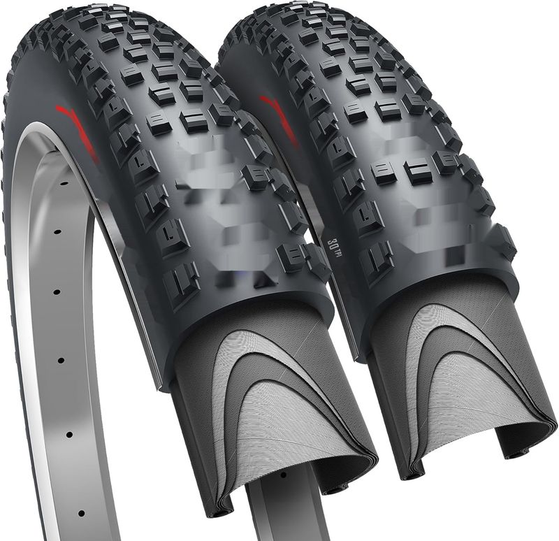 Opony rowerowe Fincci MTB 27,5 x 2,35 cala – para składanych opon MTBz