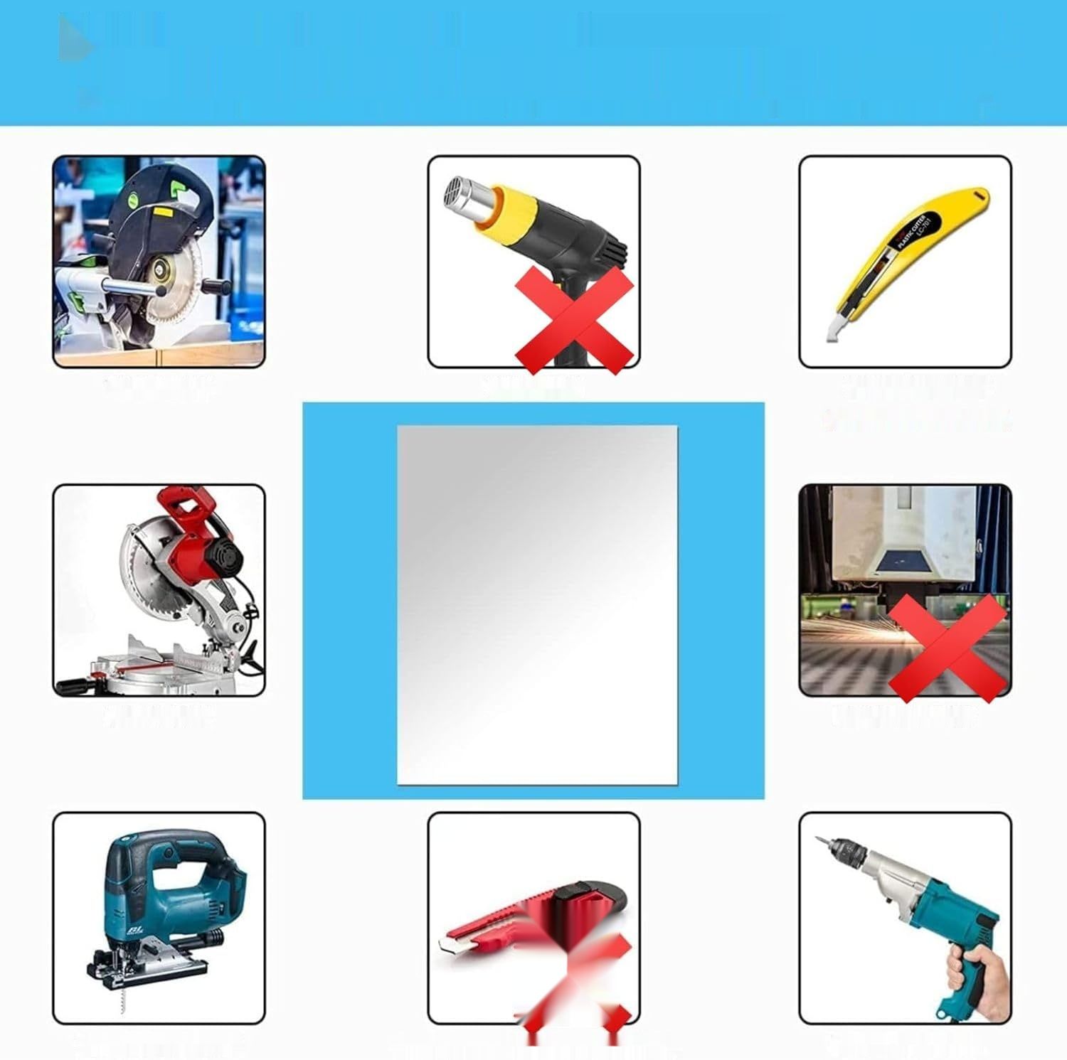 4 samoprzylepne lustrzane panele ścienne do salonu, dekoracyjne lustro