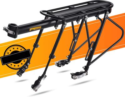 CHIMONA bagażnik rowerowy, szybkozamykacz, podwójna regulowana szyna,