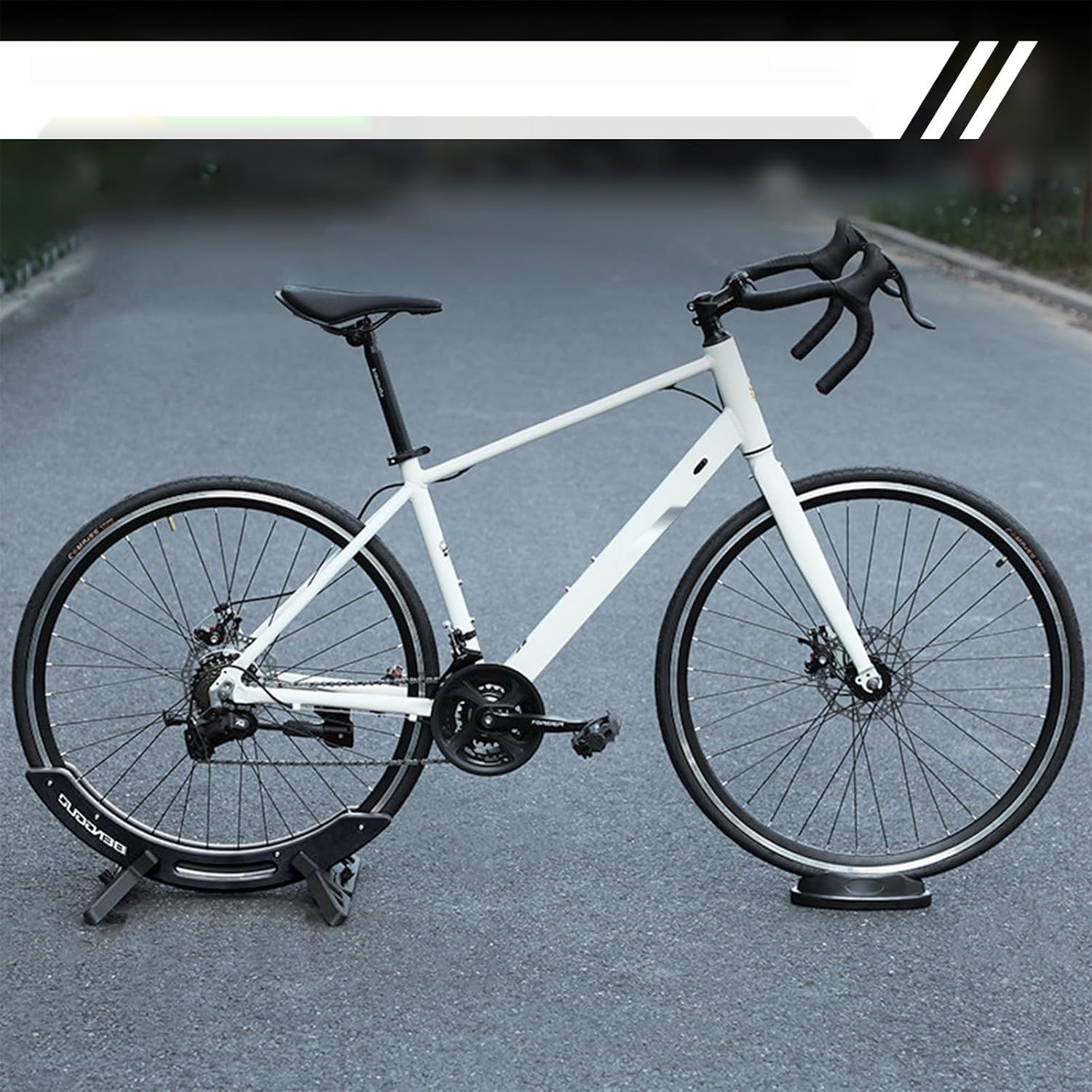 Podłogowa stojaka rowerowa Ayolofei, uniwersalna regulowana podstawka