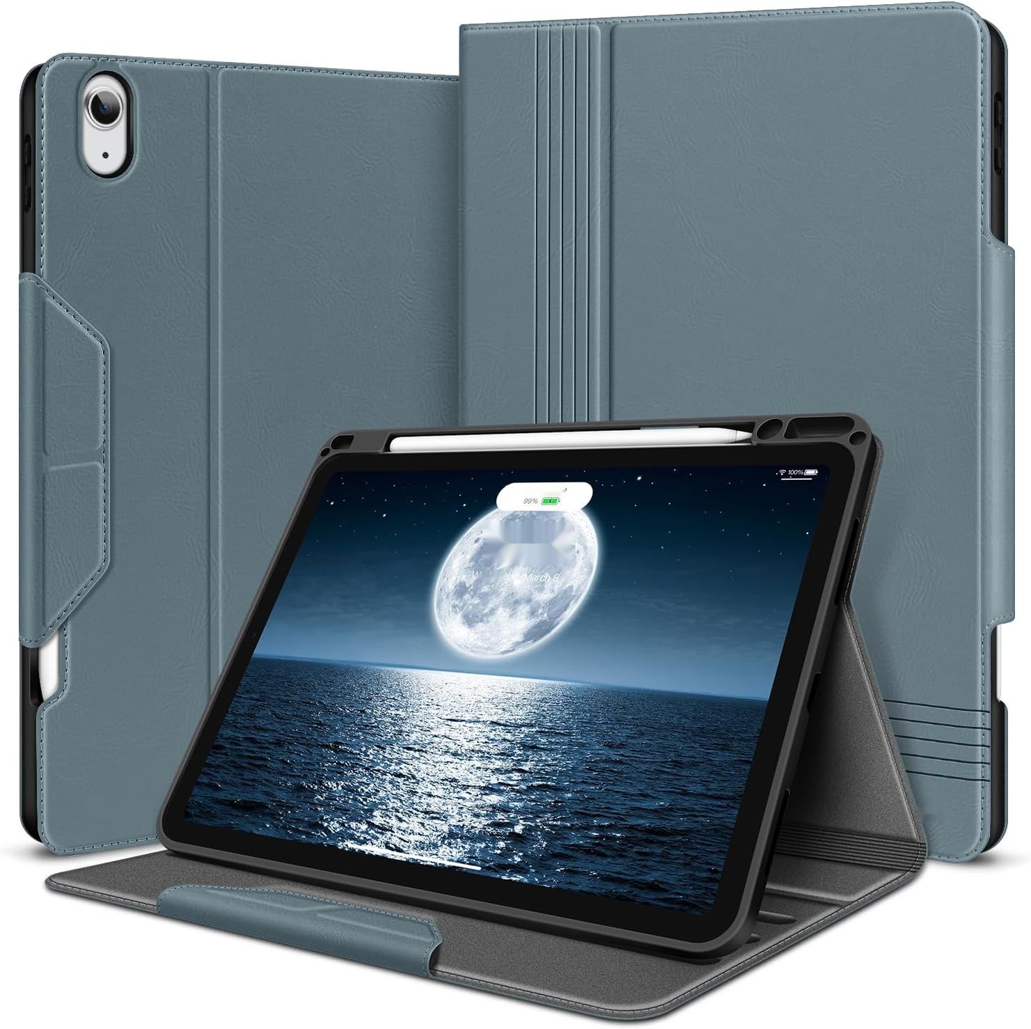 HOLIMET etui do iPad Air 11" M3 (2025) / iPad Air 11" M2 (2024) / iPad Air 10,9" 5./4. gen. – niebieskie