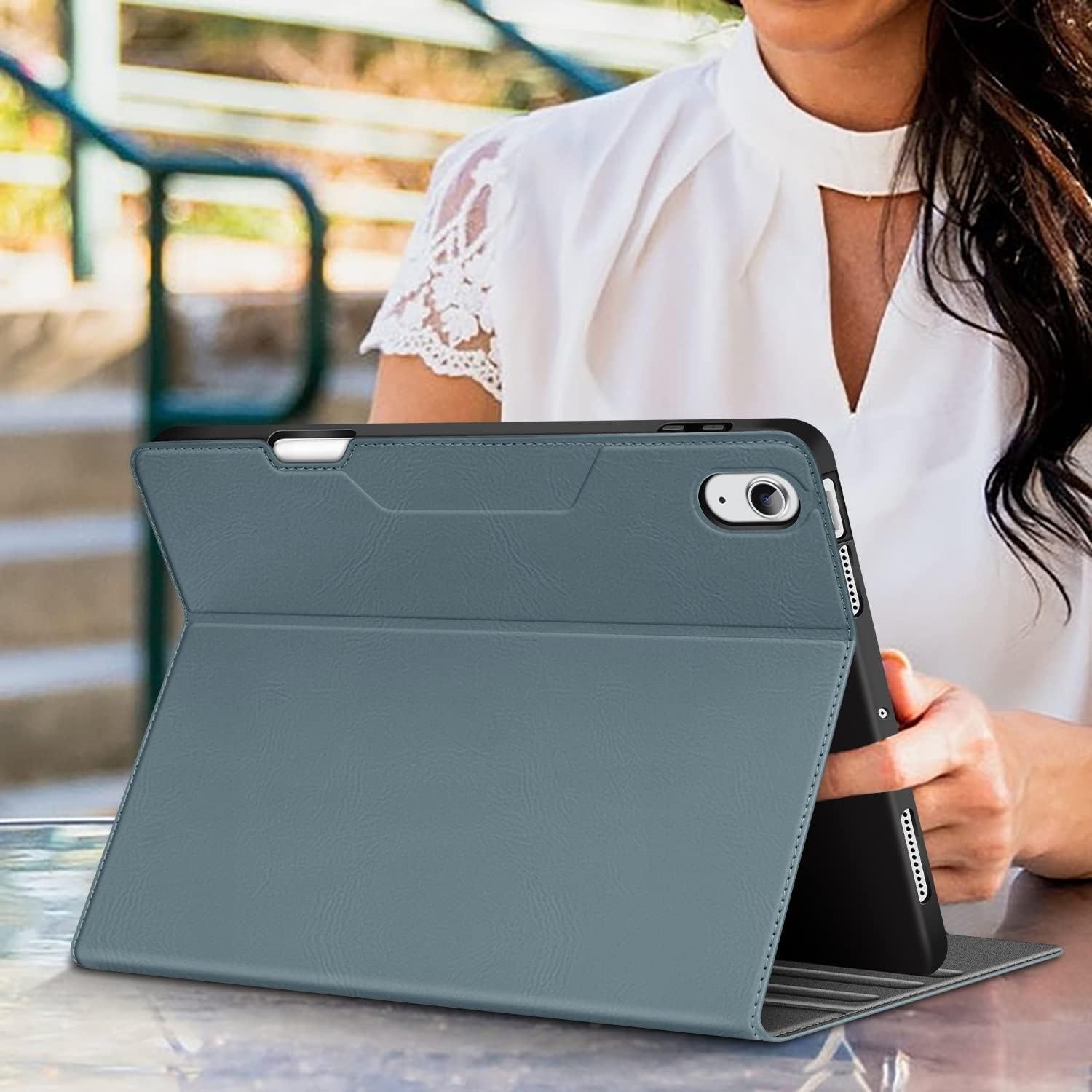 HOLIMET etui do iPad Air 11" M3 (2025) / iPad Air 11" M2 (2024) / iPad Air 10,9" 5./4. gen. – niebieskie