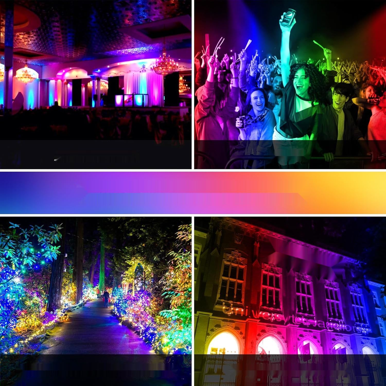 Naświetlacz LED 30W RGB YOJZMA z pilotem, IP66 – 1 sztuka