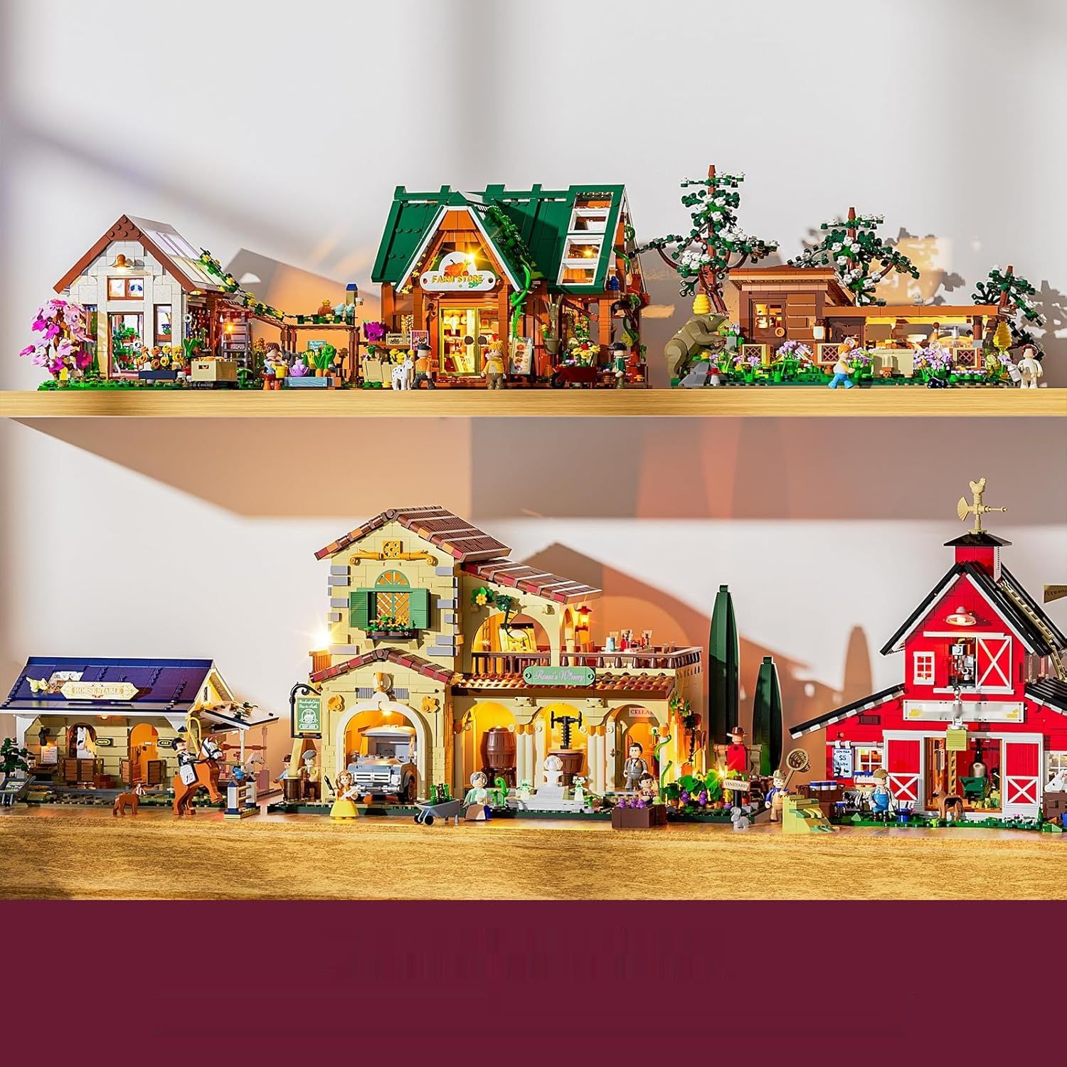 Zestaw Klocków z Oświetleniem „Toskańska Winnica” – 2800 El