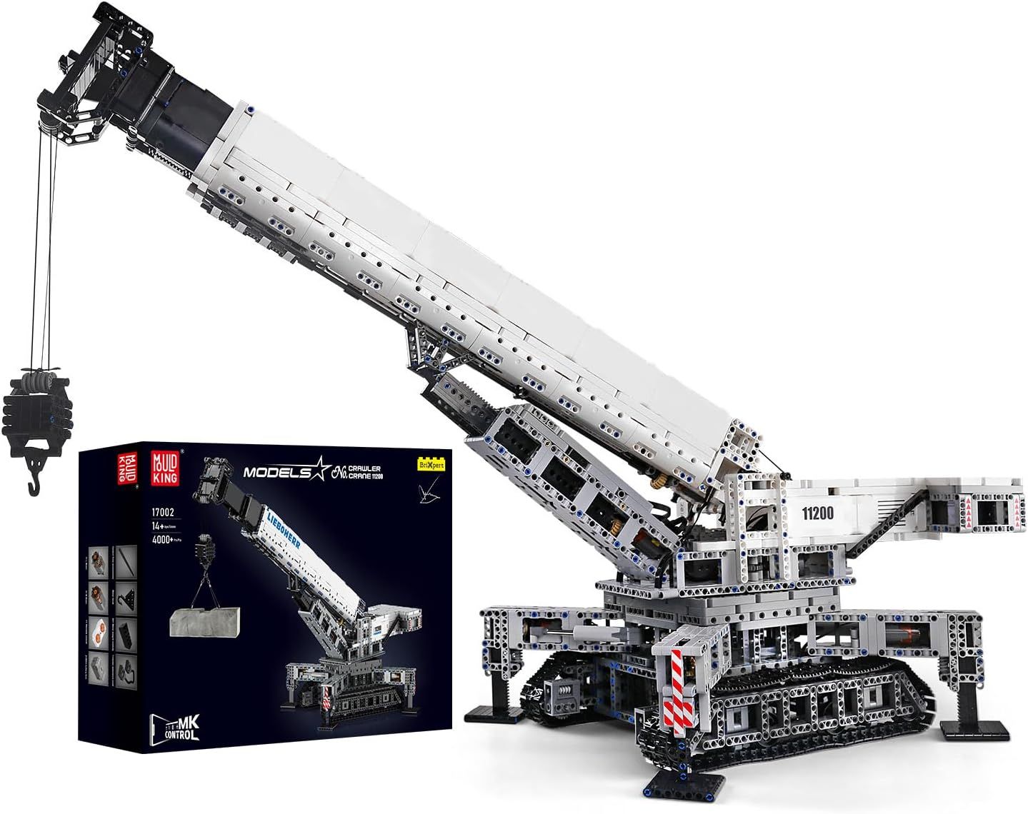 Mould King 17002 Dźwig Samochodowy, Zdalnie Sterowany przez Aplikację